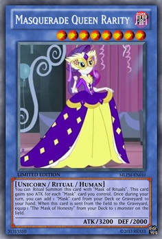 Masquerade Queen Rarity (MLP): Yu-Gi-Oh! Card