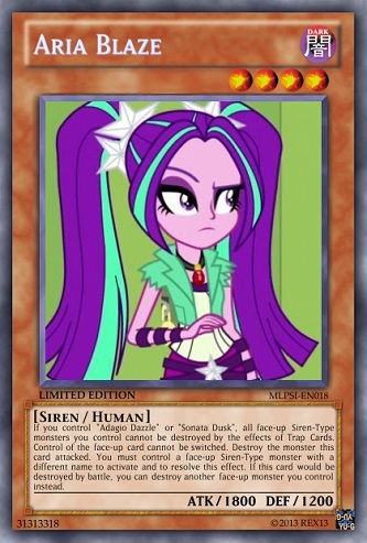 Human Aria Blaze (MLP): Yu-Gi-Oh! Card