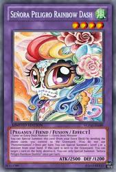 Senora Rainbow Dash (MLP): Yu-Gi-Oh! Card by PopPixieRex