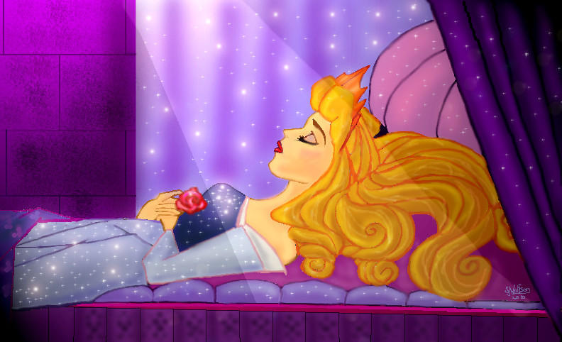 Мешает спать принцессам. Спящие принцессы Дисней.