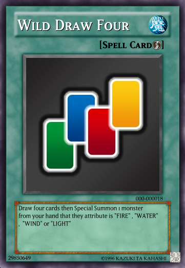 yugioh draw 4 cards Yu-Gi-Oh! - Destiny (GLD3-EN044) - Gold Series 3 - Limited Edition For the rest of this turn after this card resolves Wild Draw Four by monosatas