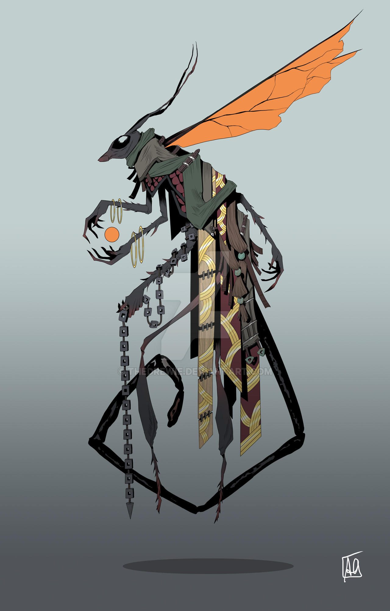 Deviantart Insect King Warrior insect by TheDrewie on DeviantArt