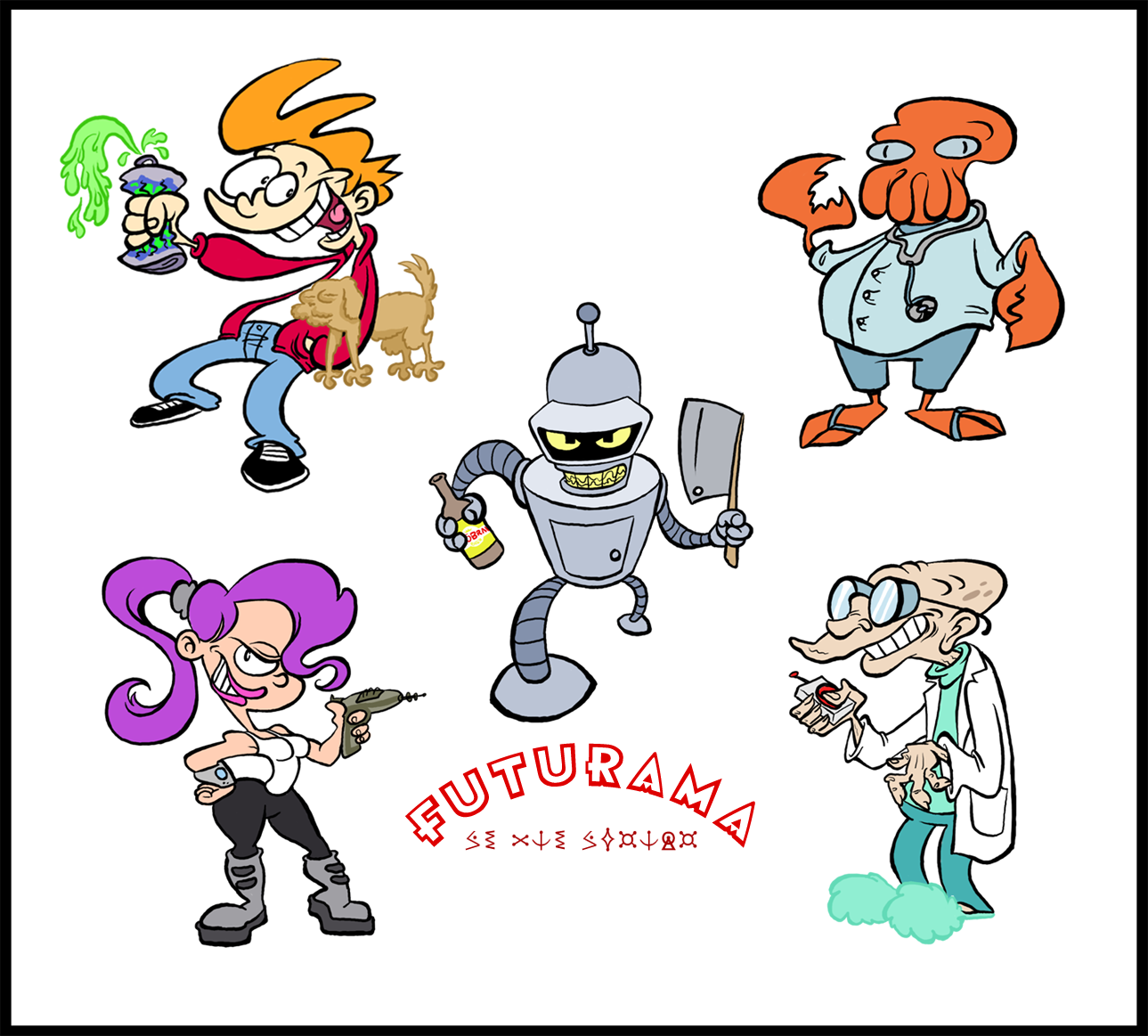 Futurama stylized