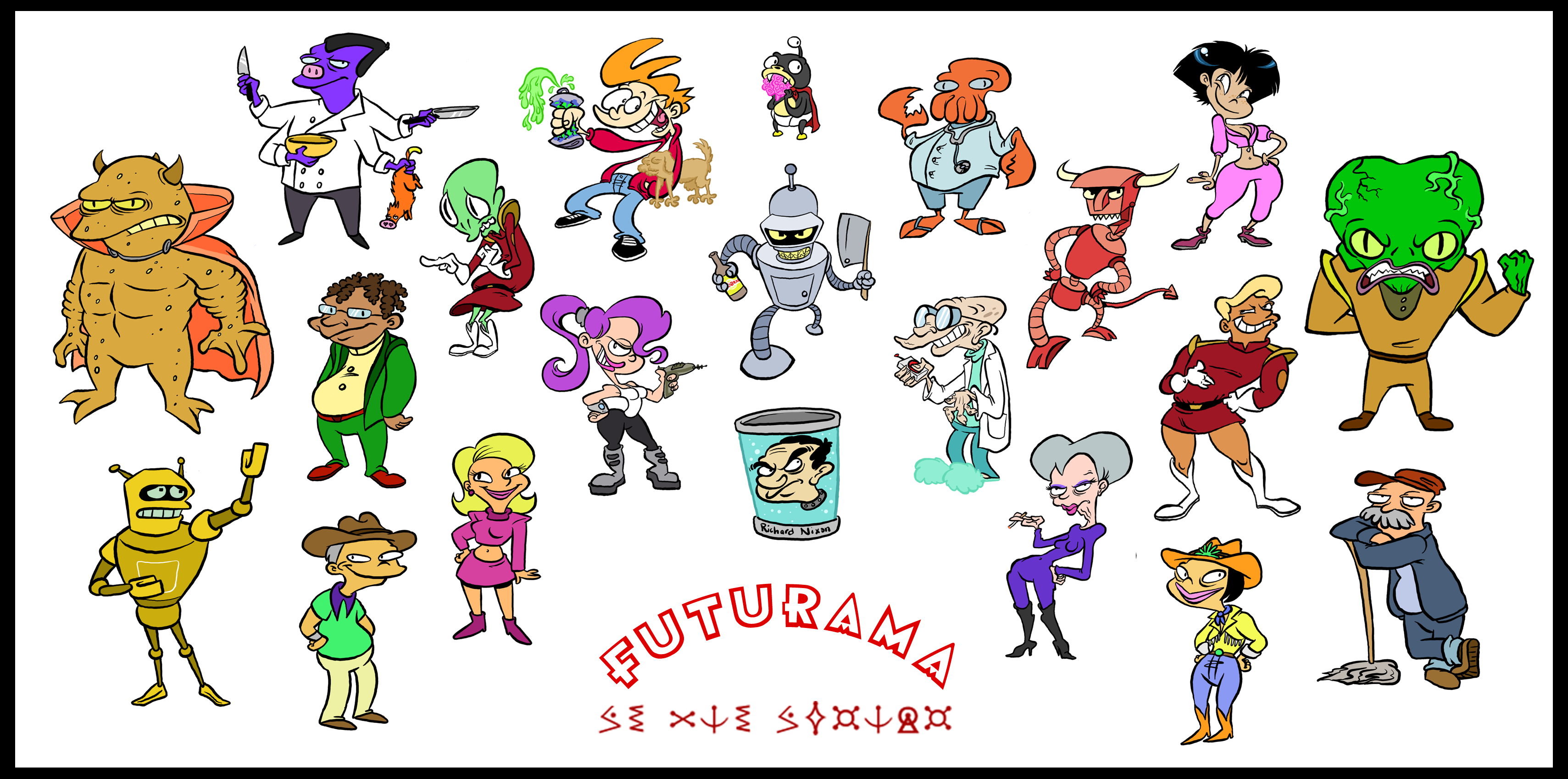 Futurama stylized 3