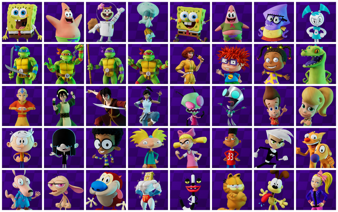 Nickelodeon Kart Racers 3 Characters Rosters by Tagirovo2004 on DeviantArt