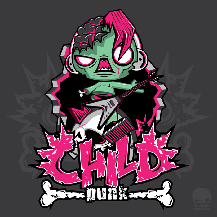 Child Punk Zombie