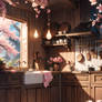 Sakura interior background