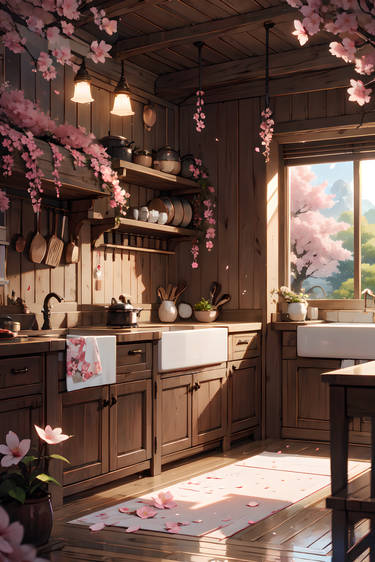 Sakura interior background