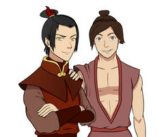 Male Azula and Ty Lee | Avatar Genderbend AU