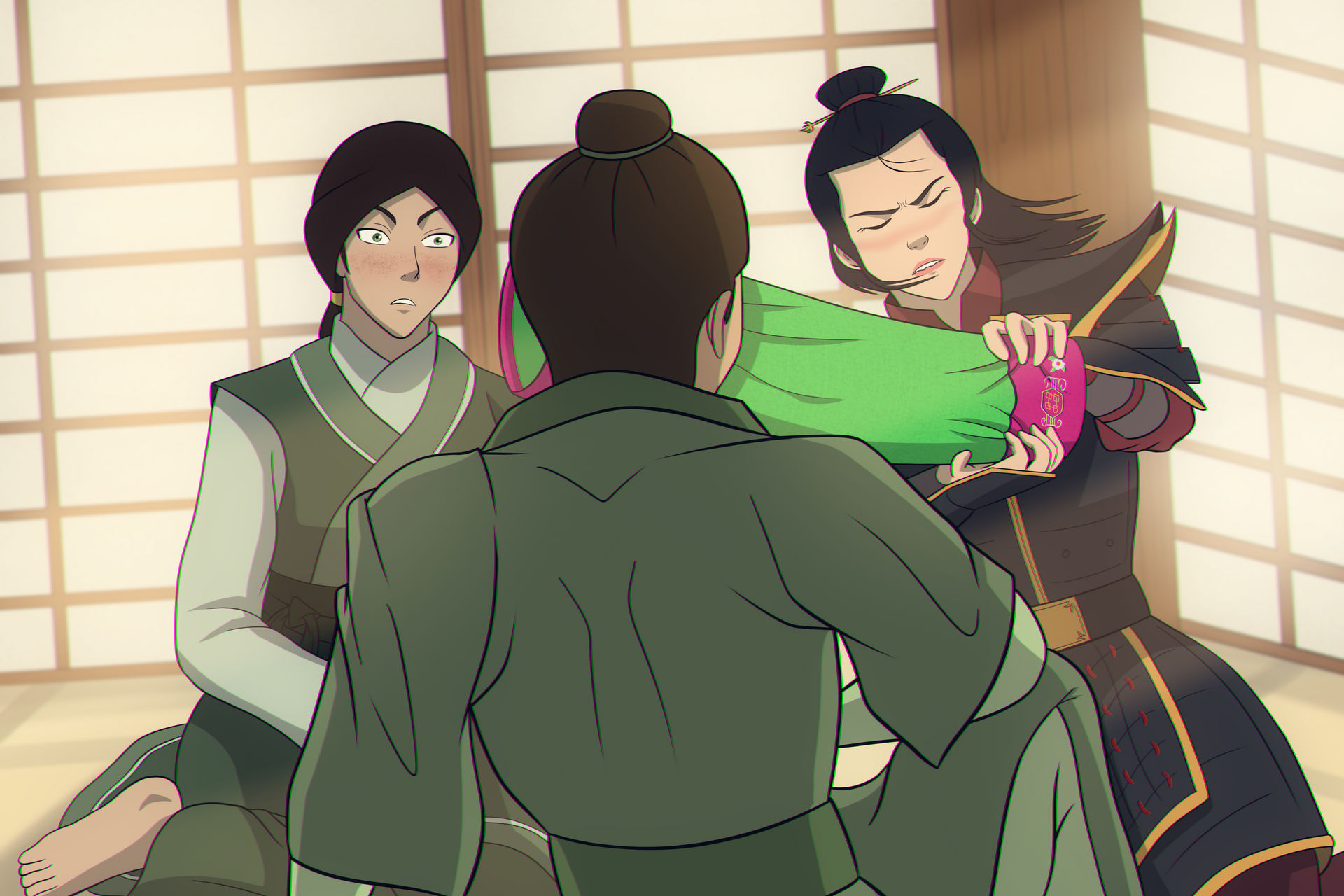 Three Friends - The Rise of Kyoshi by kkachi95 on DeviantArt