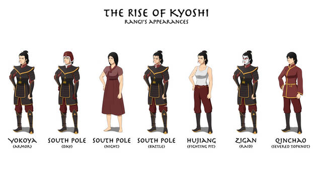 Rangi's Appearances - The Rise of Kyoshi