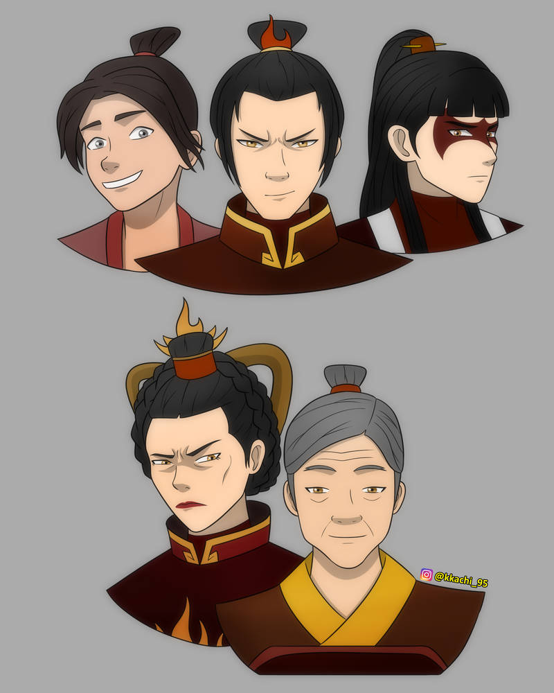 Fire Nation Characters Avatar Genderbend Au By Kkachi95 On Deviantart