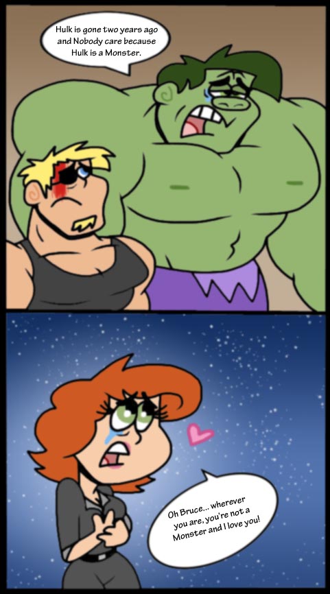Nobody care of Hulk? by Cookie-Lovey on DeviantArt