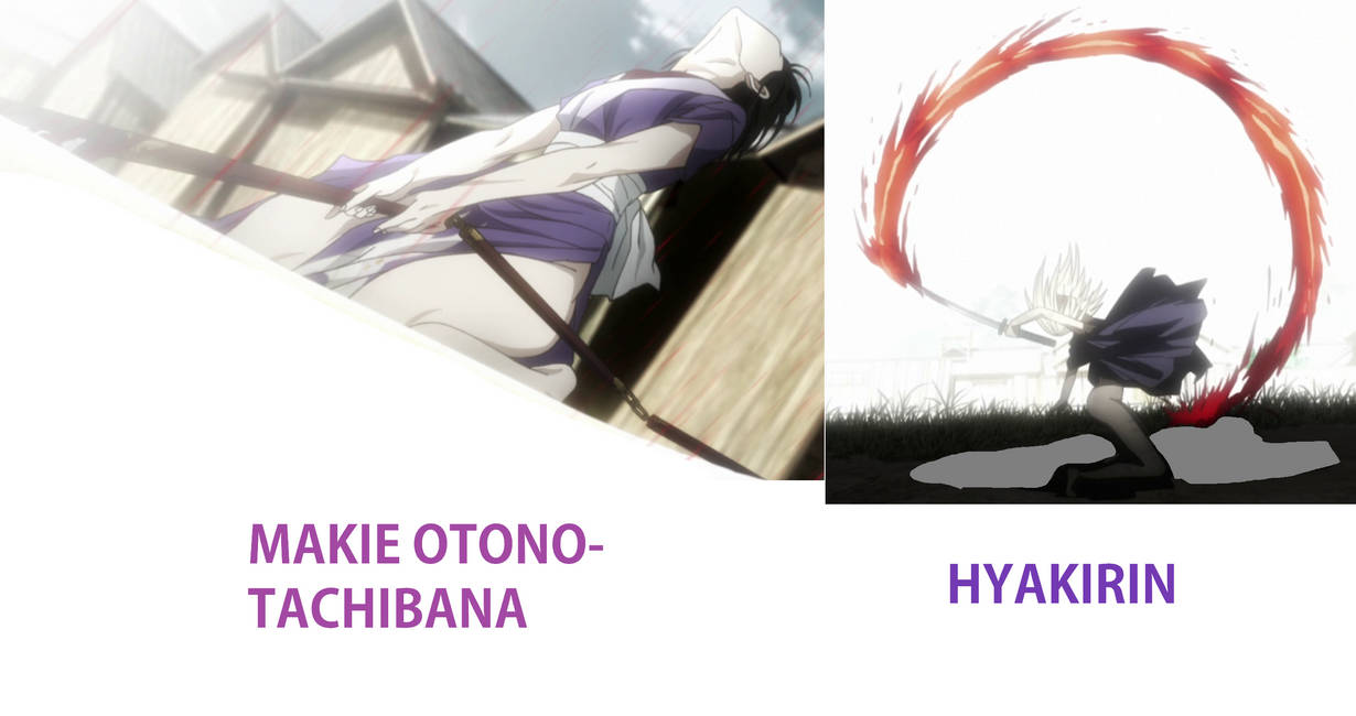 Hyakurin and Makie on Mugen no Juunin Anime by michaelxgamingph on