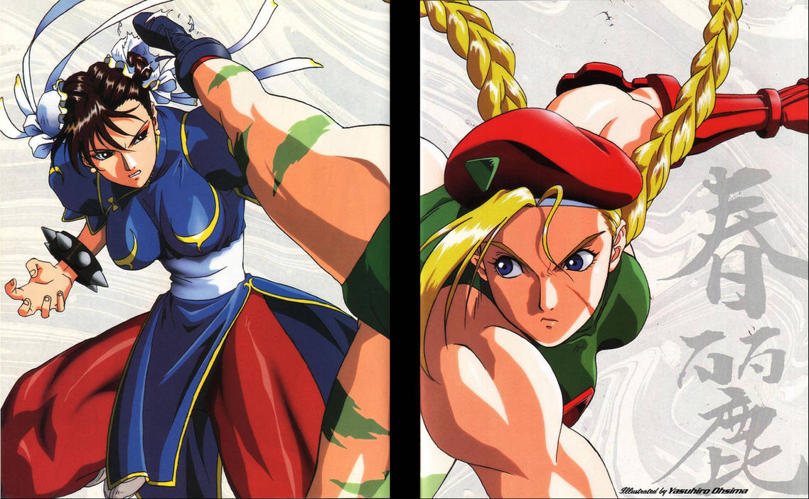 Street Fighter II Movie Chun-Li VS Vega Key Art by