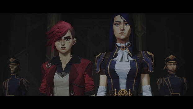 Vi and Caitlyn Scene 19 Arcane League of Legends