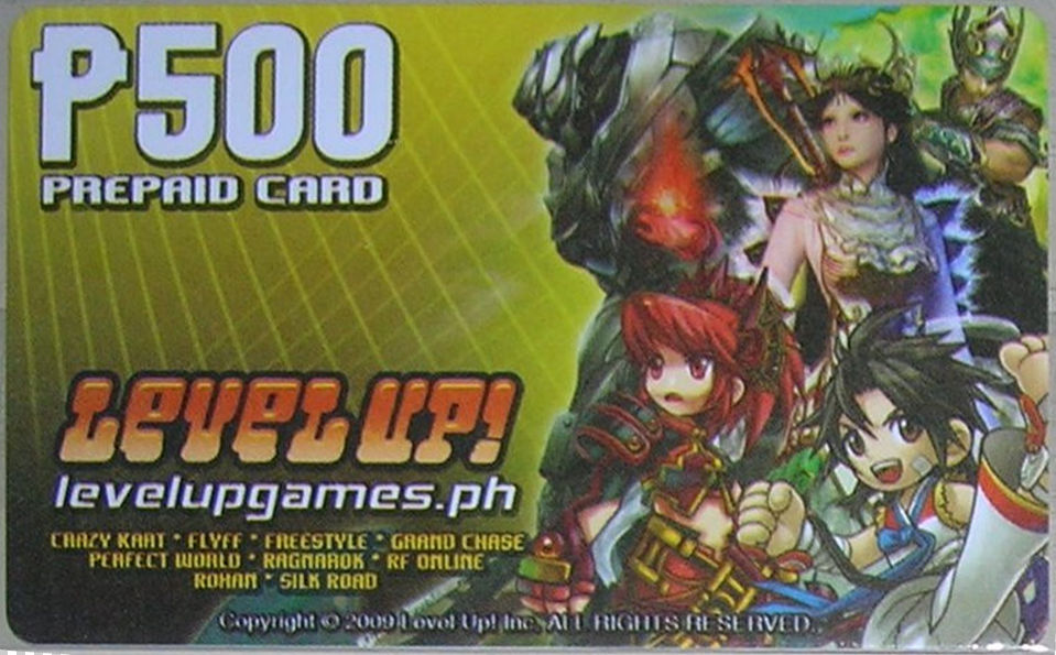 Level Playing Card Level Up PH Prepaid Card P500 01 GC RF PW Silkroad by michaelxgamingph ...