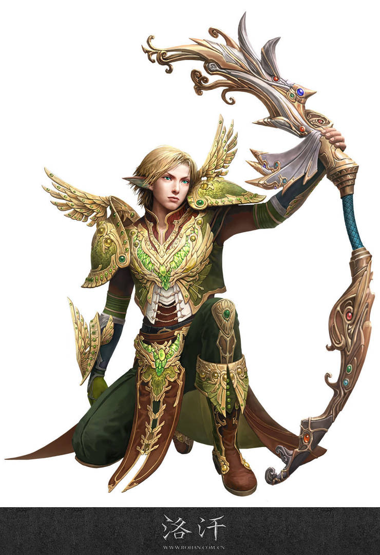 Human Male Ranger Rohan Half Elf Man Archer Ranger 02 Rohan Blood Feud by michaelxgamingph on ...