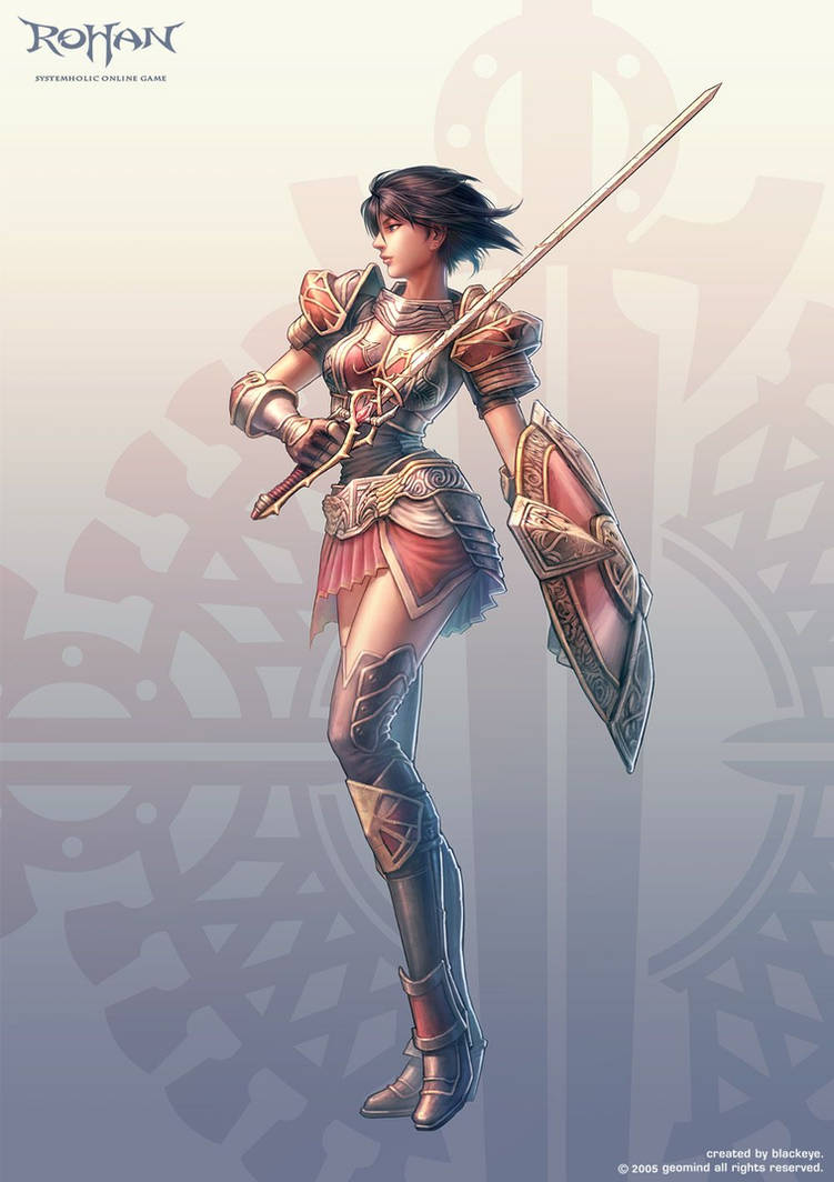 Female Roham Human Girl Knight Defender 02 Art Rohan Blood Feud by michaelxgamingph ...