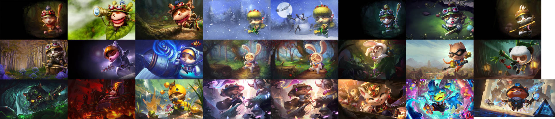 Teemo Old and New Splash Art League of Legends by michaelxgamingph on ...