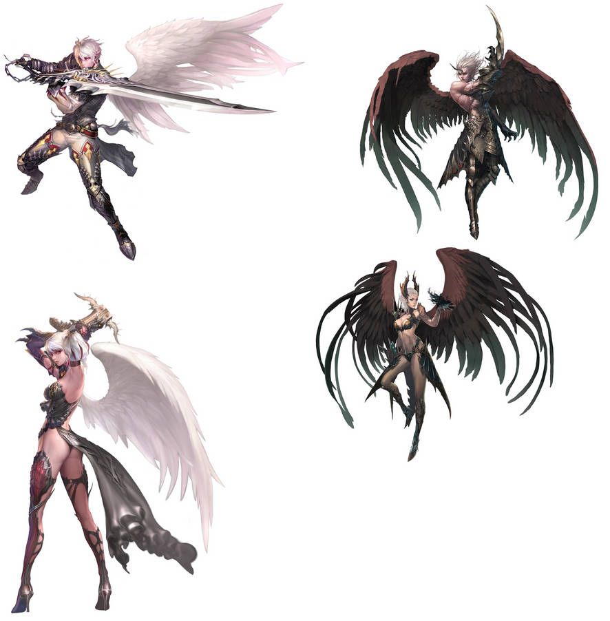 Kasmael Kamael Soldier Male Female 01 Lineage II 2 by michaelxgamingph on ...