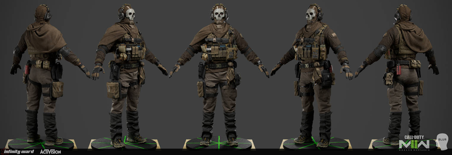 Simon Ghost Riley Character Model COD MW 2 Blur 1 by michaelxgamingph ...