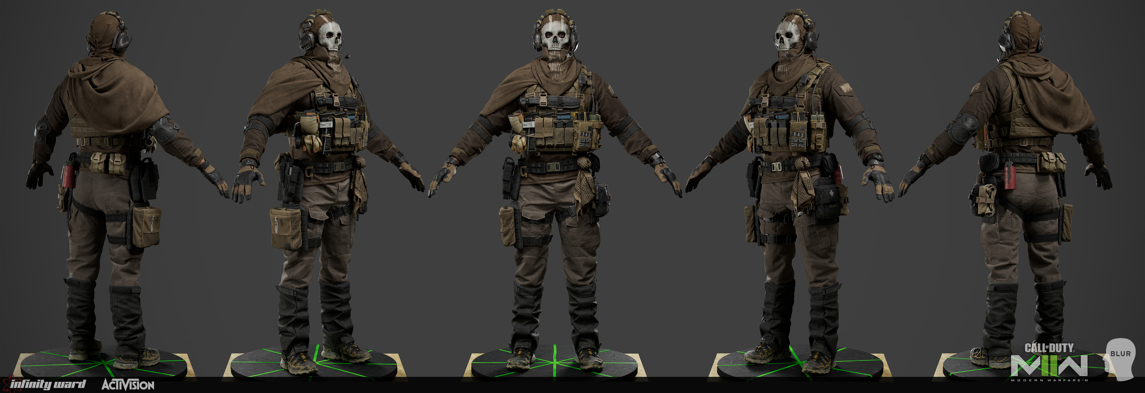 Simon Ghost Riley Character Model COD MW 2 Blur 1 by michaelxgamingph ...