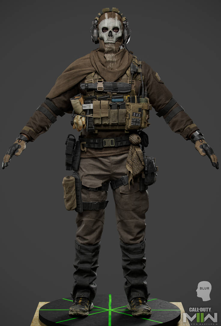 Simon Riley New Cod Simon Ghost Riley Character Model COD MW 2 Blur 1 by michaelxgamingph ...