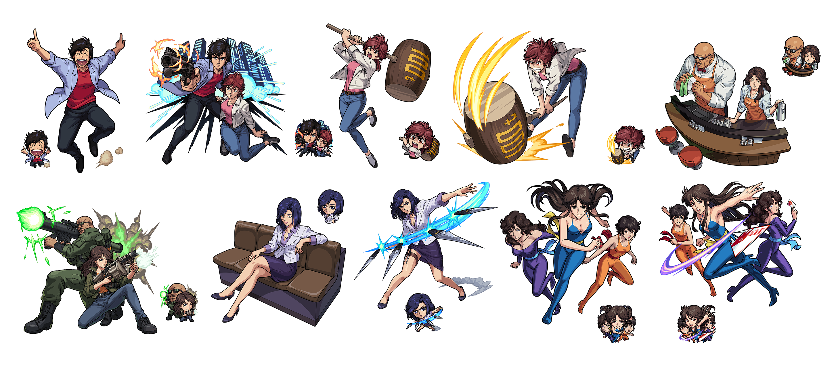 Monster Strik Rendere City Hunter SPE X Monster Strike Character Render by michaelxgamingph ...