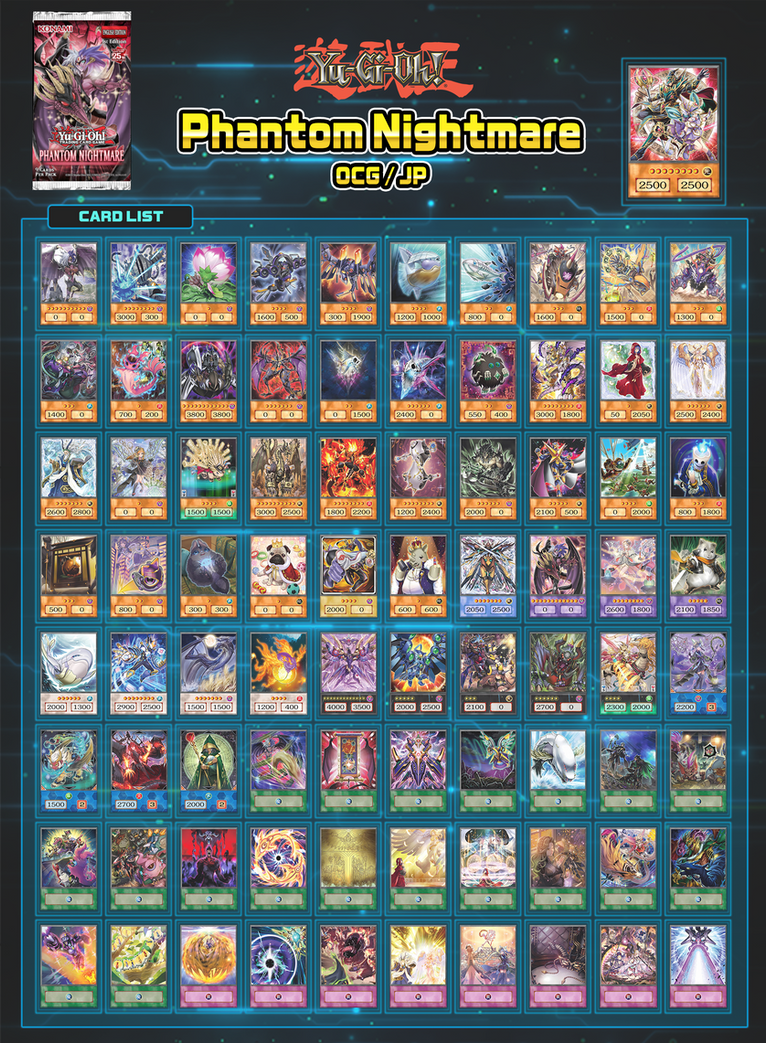 yugioh phantom nightmare chase cards PHNI