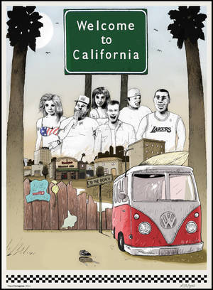 Welcome to California poster final by miguel1993