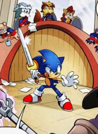 Sonic fighting with Sword on ARCHIE!? by Gatodeurano2 on DeviantArt