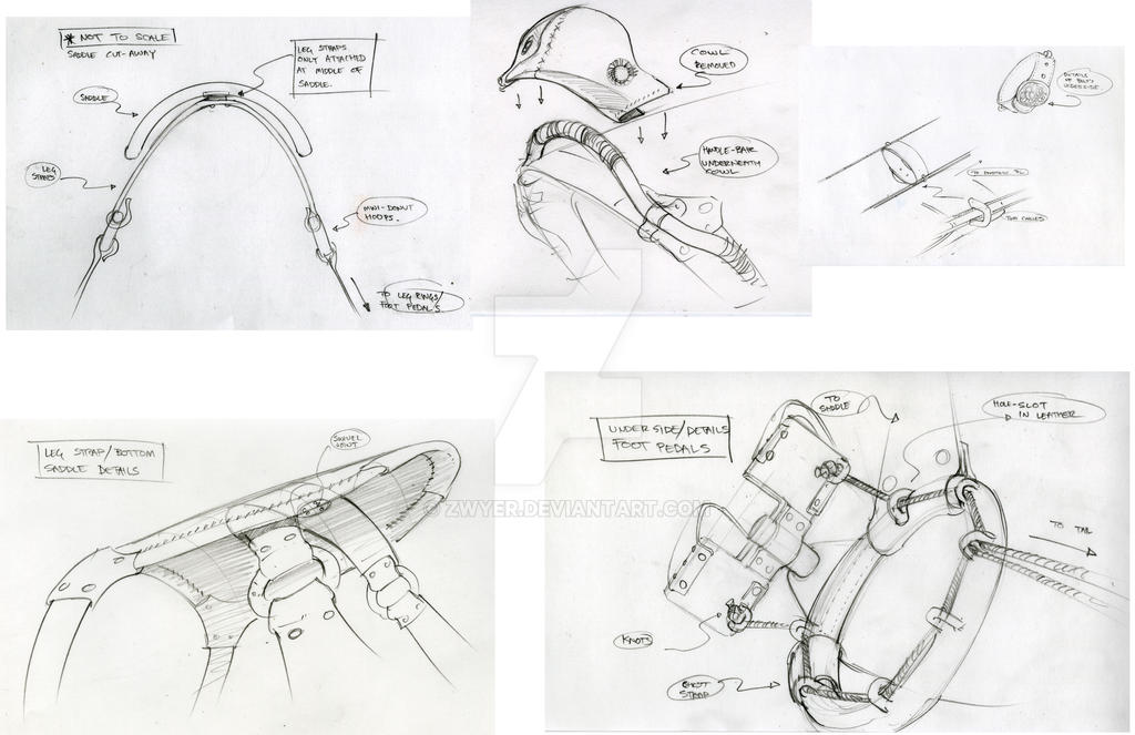 Harness Rework Drawing harness details by ZWYER on DeviantArt