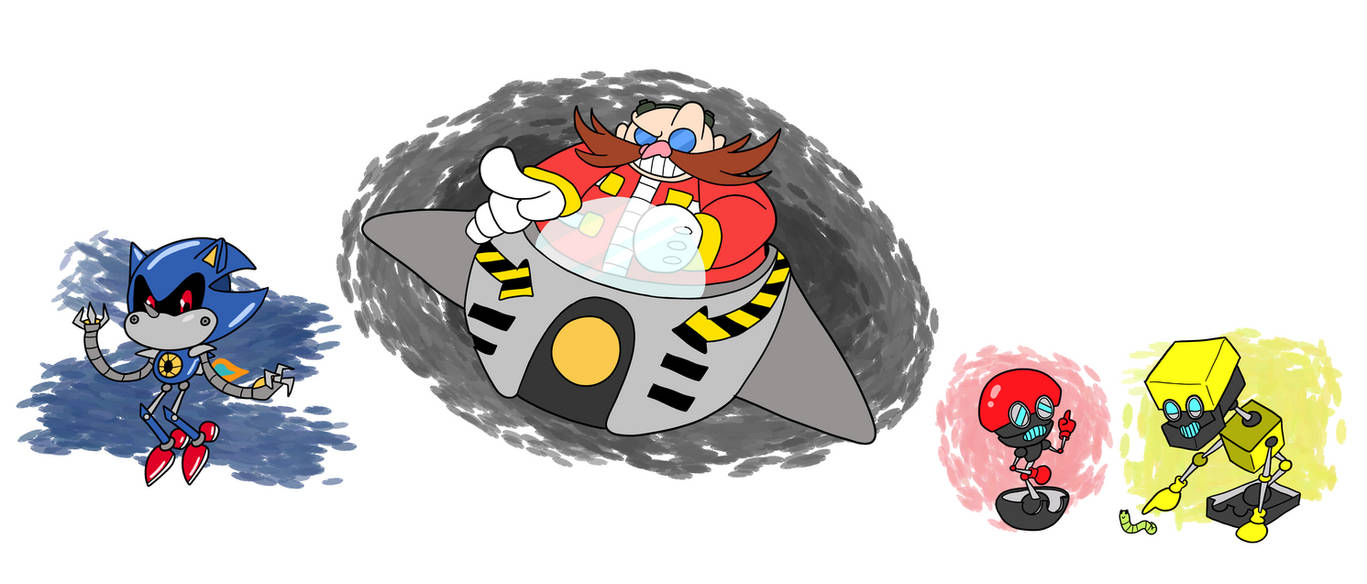 Dr. Eggman and Metal Sonic by tokyorose1021 on DeviantArt