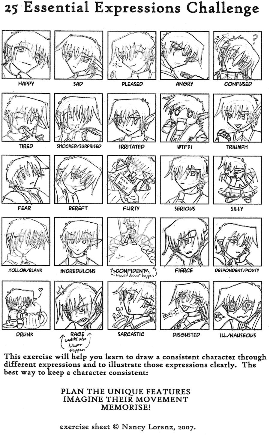 Expression Meme by kalaquim on DeviantArt
