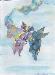 Umbreon and Espeon