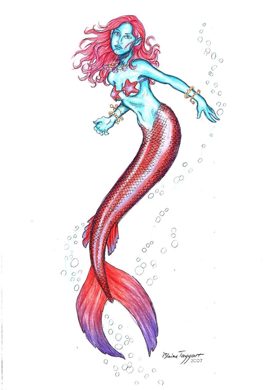 Coloring -  Mermaid by Staino