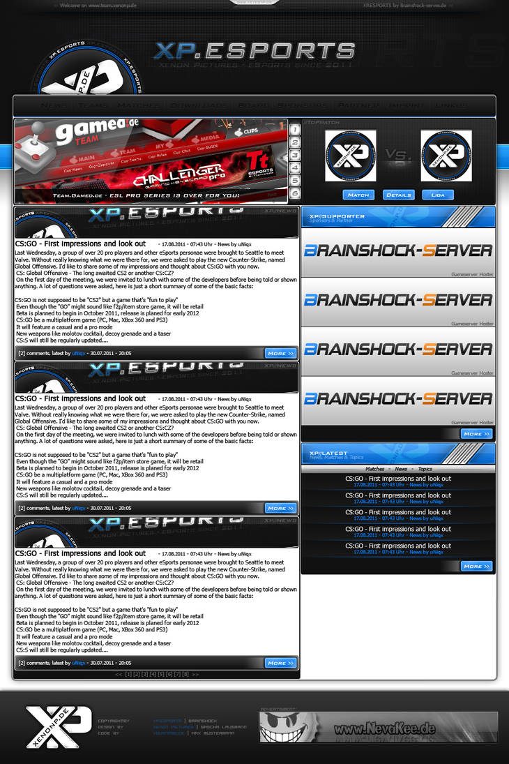 XP.ESPORTS Template by uNiqxSTAR on DeviantArt