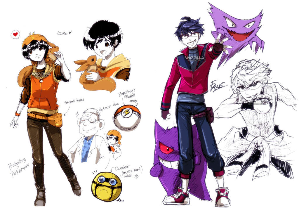 Boboiboy Pokemon  crossover by widzilla on DeviantArt  Boboiboy Pokemon  crossover by widzilla on DeviantArt