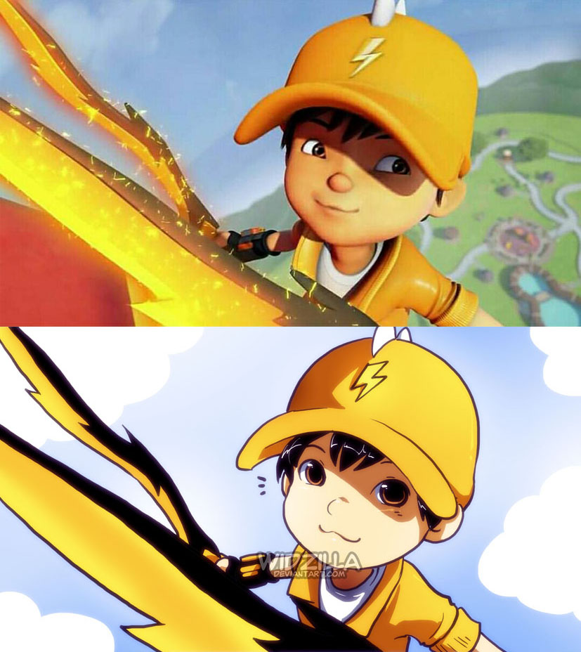 Boboiboy Petir re draw by widzilla on DeviantArt Boboiboy Petir re draw by widzilla on DeviantArt