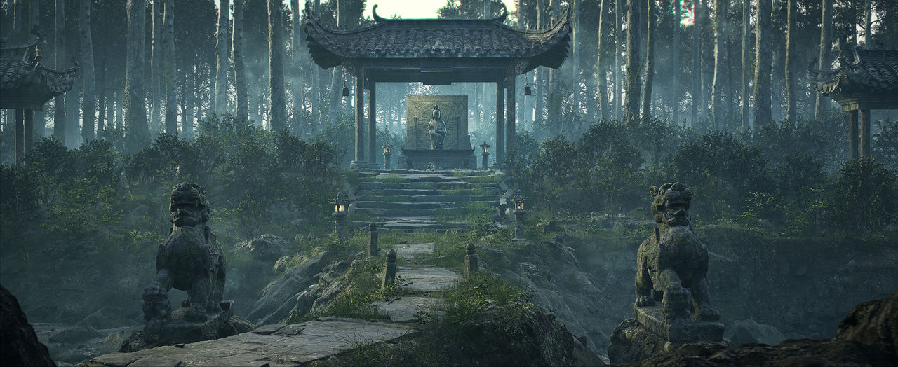 Intro Forest Guanyin in Forest Intro by BINZHU3D on DeviantArt