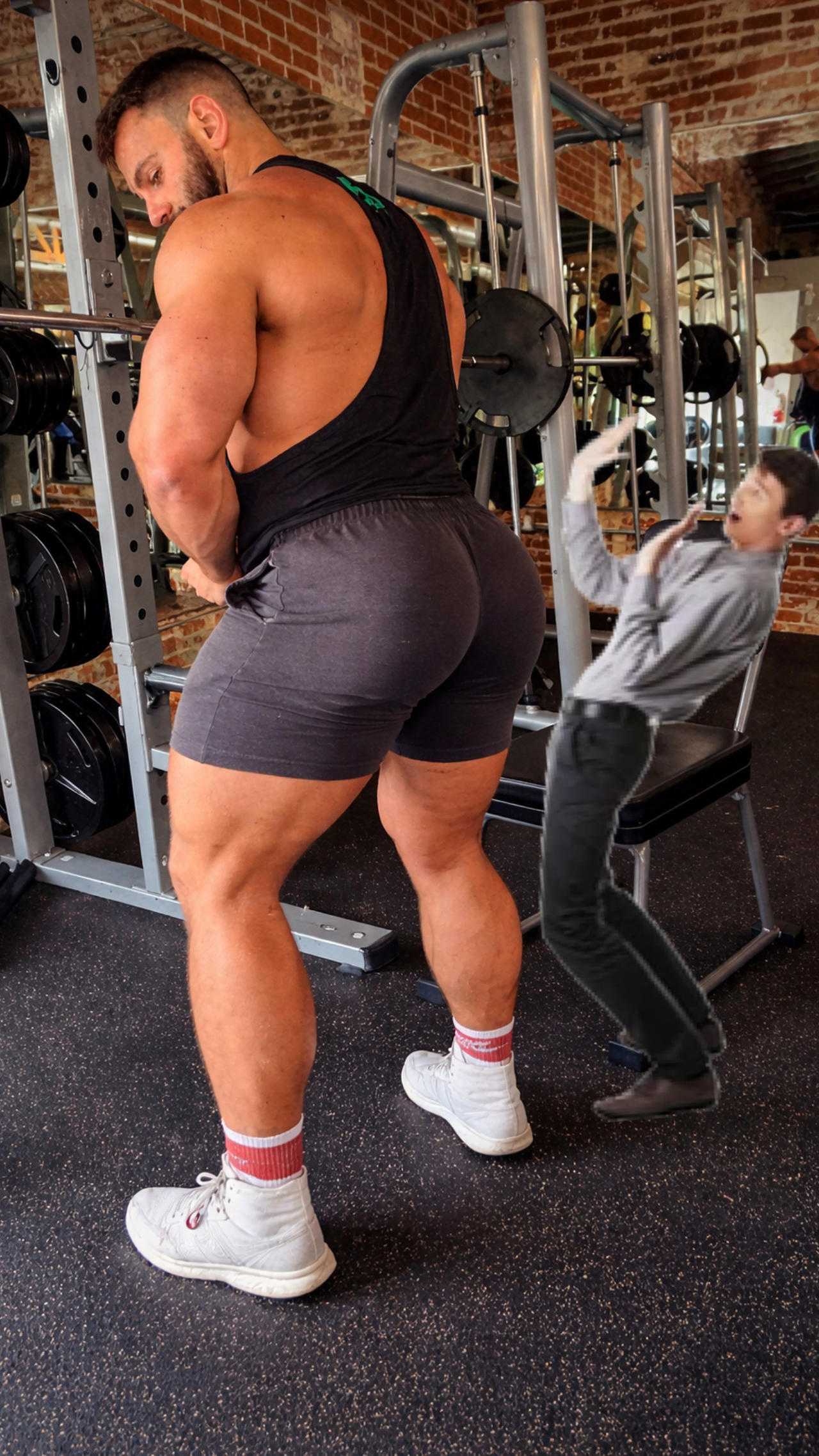 Bodybuilder Humbled Bodybuilders intimidation by thebiggeorge27 on DeviantArt