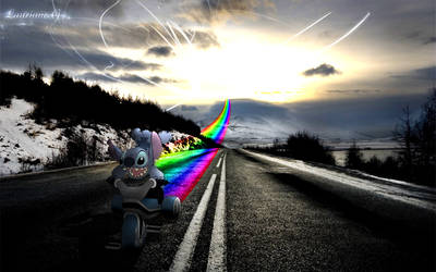 Stitch on the road