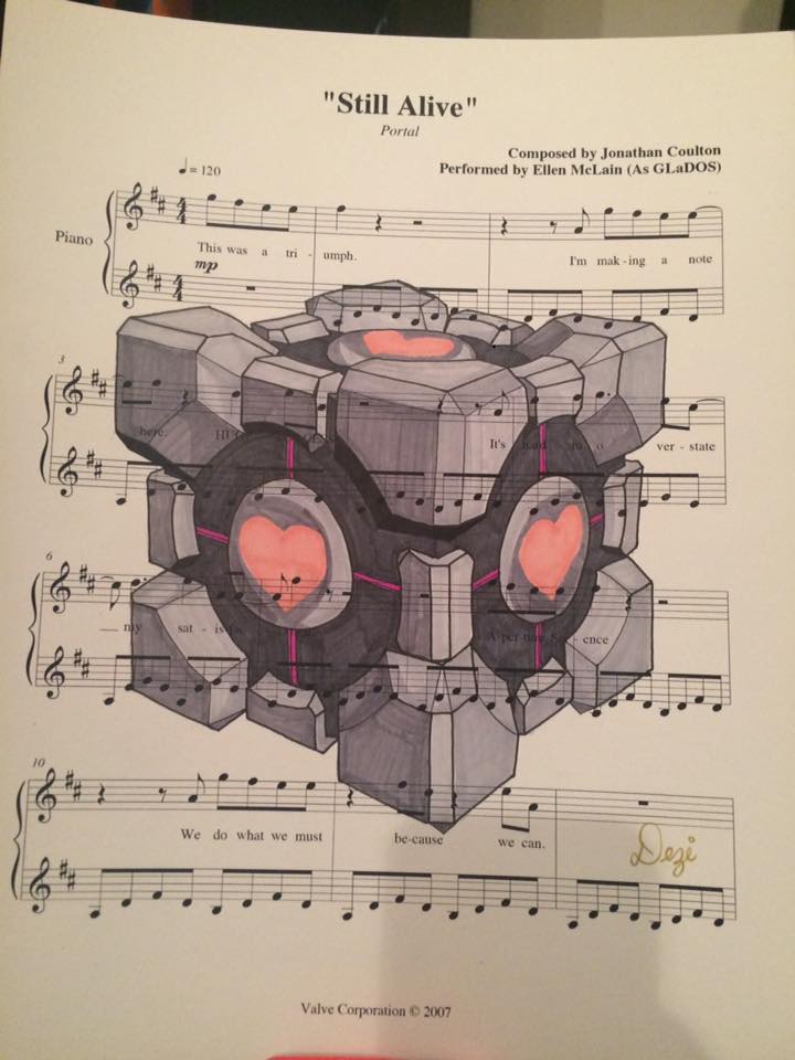 Still Alive Sheet Music By Sweetychimp On Deviantart Still Alive Sheet Music By Sweetychimp On Deviantart