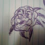 Rose I drew in class with pen
