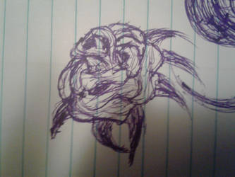 Rose I drew in class with pen