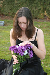 Girl in Graveyard 02