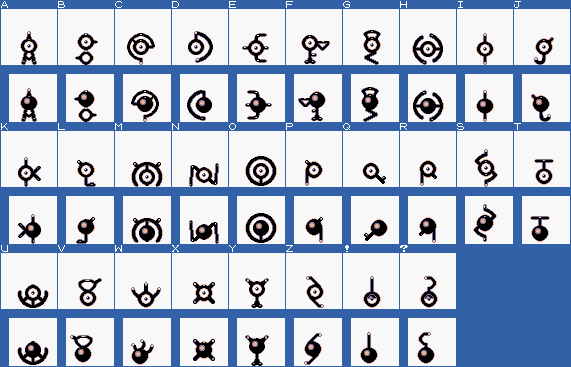 Unown in Russian Sprites : r/pokemon