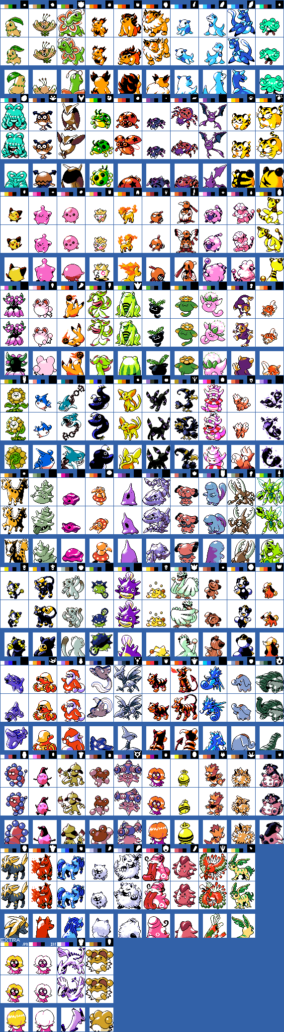 Pokemon G/S Beta Sprite+G/S/C Palette by leeseongjae620 on DeviantArt