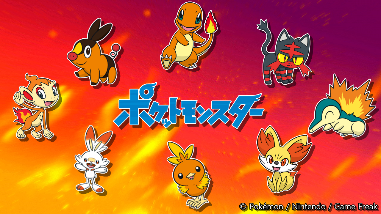 Pokemon X/Y: Starter pokemons theme 1280x720